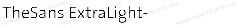 TheSans ExtraLight字体转换